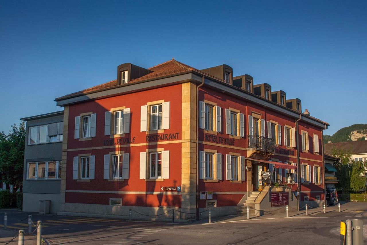 Hotel De Ville D'Yvonand Екстер'єр фото